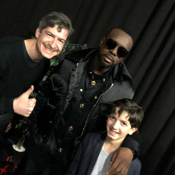 Gims, Frédéric et son fiston !